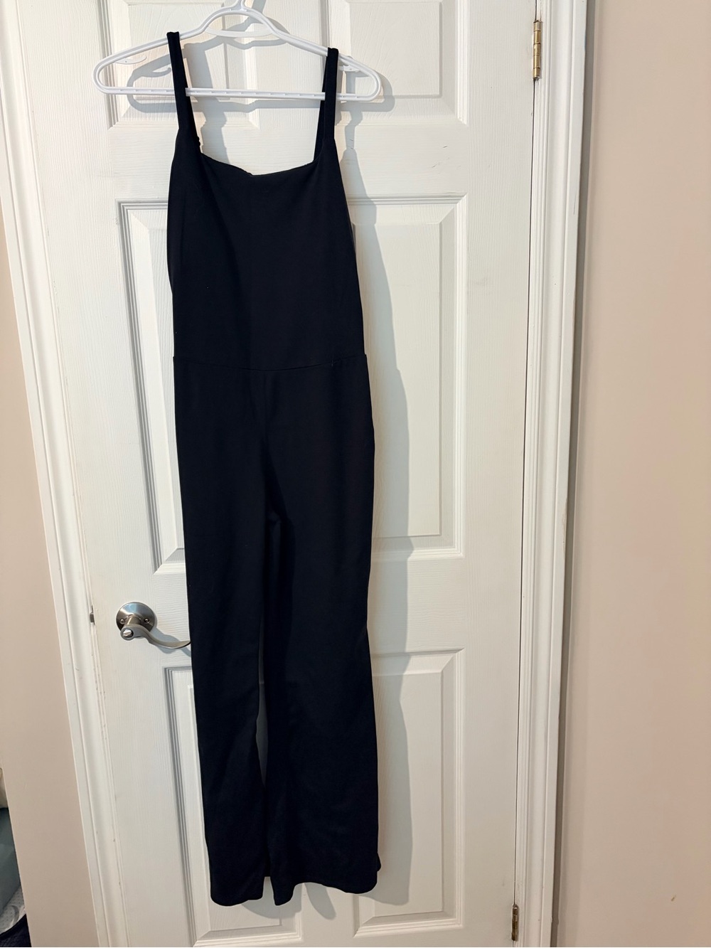 Jessica Simpson Black Wide-Leg Jumpsuit with Square Neck